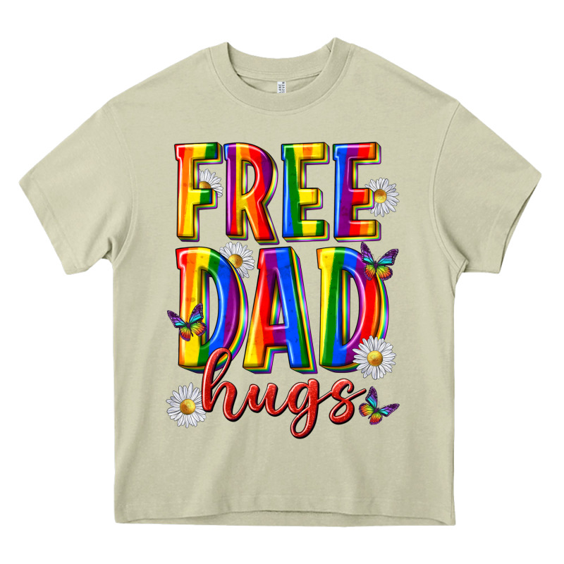 Free Dad Hugs Heavy Core Tee by texasbilliewilder | Teevron