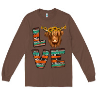 Chestnut love highland cow Long Sleeve Tee - Jasminsmagicworld