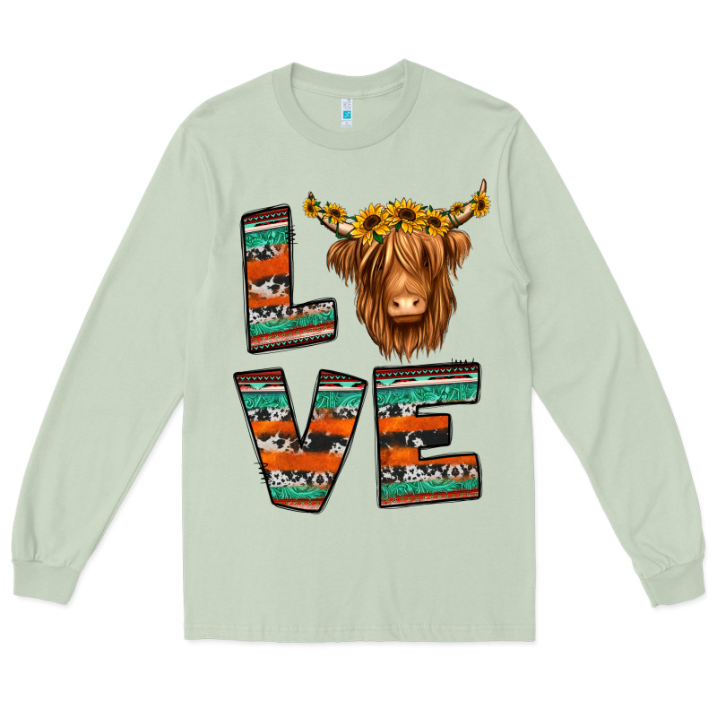 Love Highland Cow Long Sleeve Tee by Jasminsmagicworld | Teevron