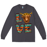 Smoke love highland cow Long Sleeve Tee - Jasminsmagicworld