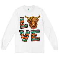 White love highland cow Long Sleeve Tee - Jasminsmagicworld