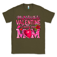 Army Green My Favorite Valentine Calls Me Classic Tee - CowhideDigitalArt