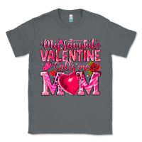 Charcoal Heather My Favorite Valentine Calls Me Classic Tee - CowhideDigitalArt