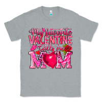 Heather Grey My Favorite Valentine Calls Me Classic Tee - CowhideDigitalArt