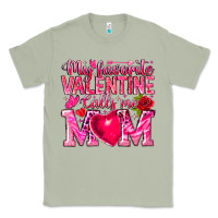 Matcha My Favorite Valentine Calls Me Classic Tee - CowhideDigitalArt