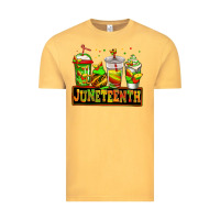 Vintage Mustard juneteenth afro coffee cups Vintage Tee - Jasminsmagicworld