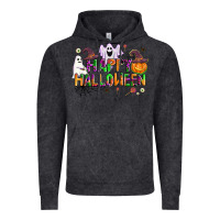 Vintage Black happy halloween Vintage Hoodie - AdoDesignShop