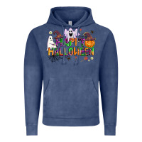 Vintage Denim happy halloween Vintage Hoodie - AdoDesignShop