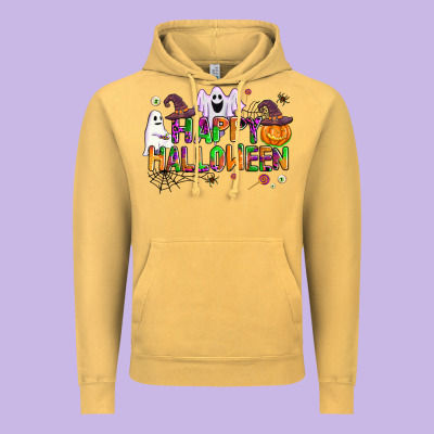 Happy Halloween Vintage Hoodie Designed By Adodesignshop