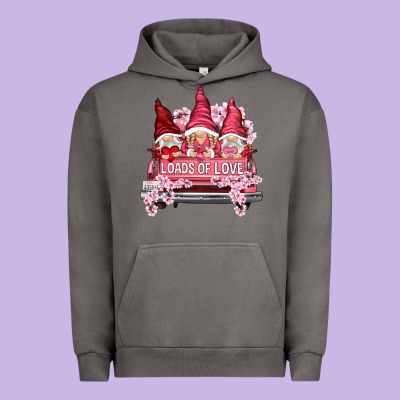 Loads Of Love With Flowers Valentine's Day Urban Hoodie Designed By Howdyjamesfarm