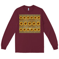 Burgundy leopard glitter sunflower tumbler Long Sleeve Tee - Jasminsmagicworld