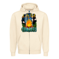 Sandshell lets get toasted Zipper Hoodie - NancyCooperArtShop