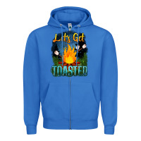 True Royal lets get toasted Zipper Hoodie - NancyCooperArtShop