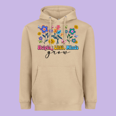 Helping Little Minds Grow Heavyweight Hoodie Designed By Artiststas