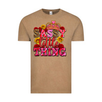 Vintage Coffee sassy little thing with crown Vintage Tee - AdoDesignShop