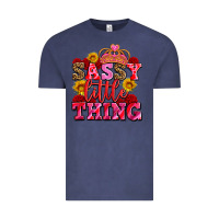 Vintage Denim sassy little thing with crown Vintage Tee - AdoDesignShop