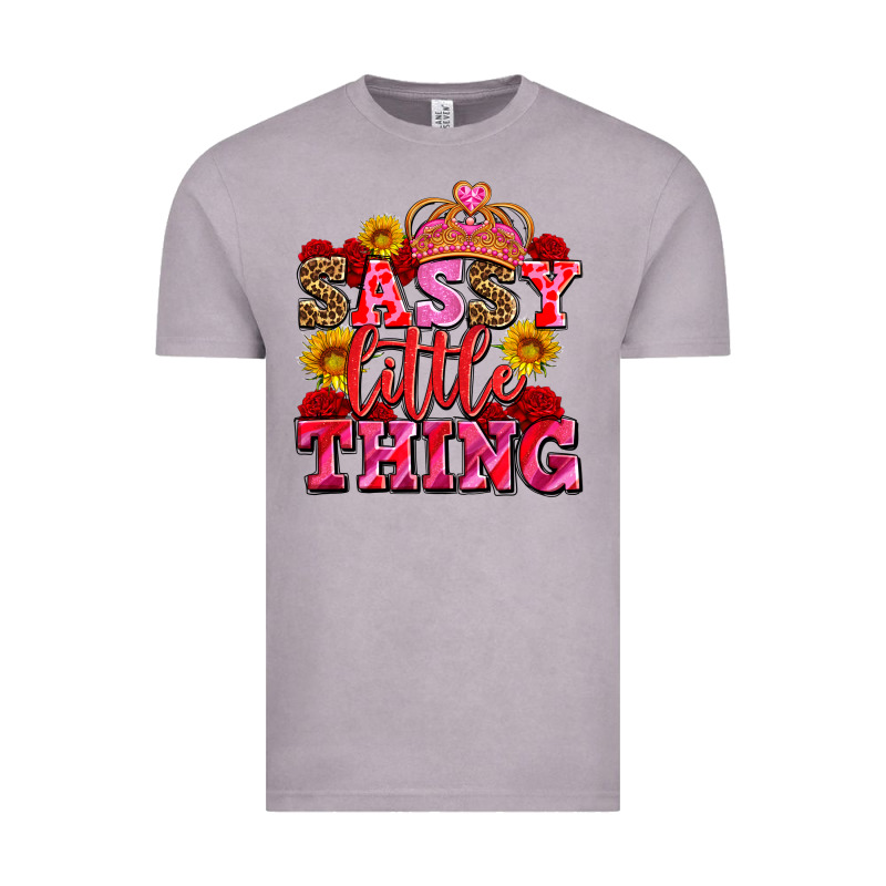Sassy Little Thing With Crown Vintage Tee by AdoDesignShop | Teevron
