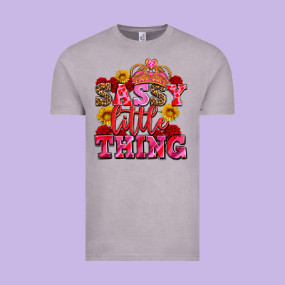 Sassy Little Thing With Crown Vintage Tee Designed By Adodesignshop