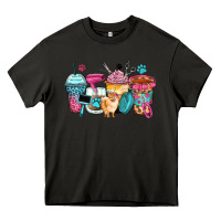 Asphalt pet groomer coffee cups Heavy Core Tee - Zillion Design Studio