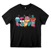 Black pet groomer coffee cups Heavy Core Tee - Zillion Design Studio