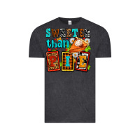 Vintage Black sweeter than pie with pumpkin pie Vintage Tee - AdoDesignShop