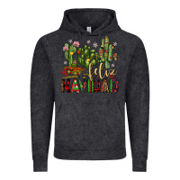 Vintage Black cactus feliz navidad Vintage Hoodie - JahusDesignShop