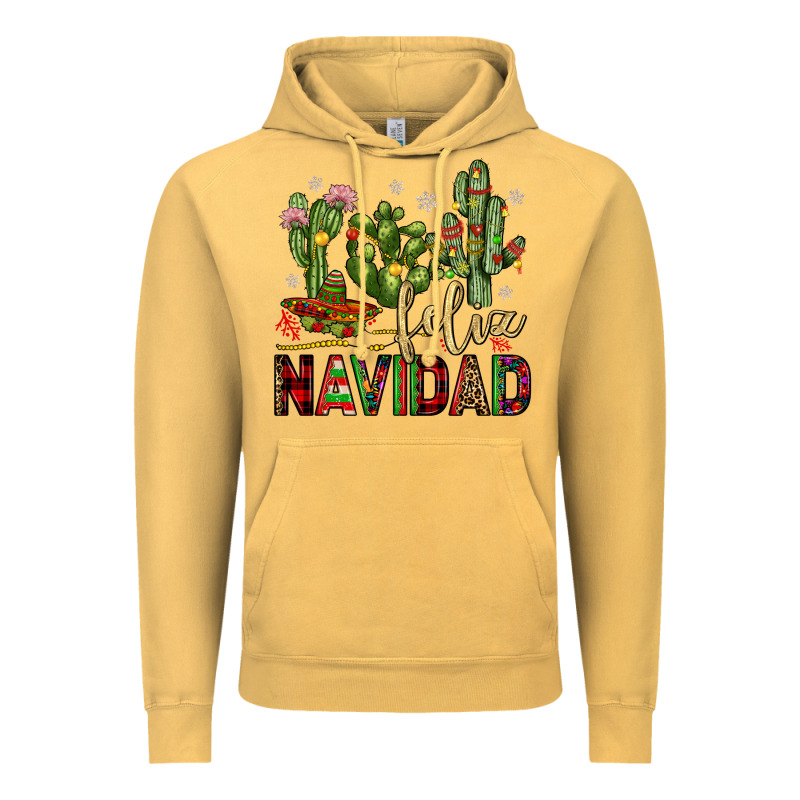 Cactus Feliz Navidad Vintage Hoodie by JahusDesignShop | Teevron