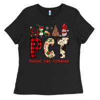 Black pct patient care technician  christmas Ladies Tee - JahusDesignShop