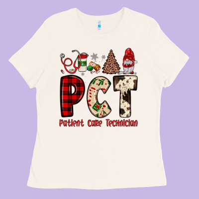 Pct Patient Care Technician  Christmas Ladies Tee Designed By Jahusdesignshop
