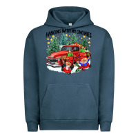 Pigment Midnight Navy hanging with my gnomies Urban Hoodie - CowGirlArtShop