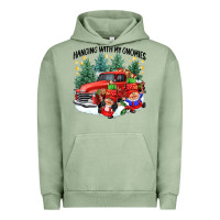 Pigment Oil Green hanging with my gnomies Urban Hoodie - CowGirlArtShop