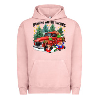 Pigment Salmon hanging with my gnomies Urban Hoodie - CowGirlArtShop
