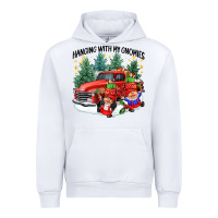 White hanging with my gnomies Urban Hoodie - CowGirlArtShop