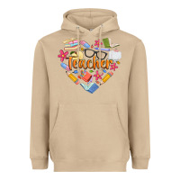 Mushroom teacher heart Heavyweight Hoodie - Artiststas