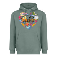 Sage teacher heart Heavyweight Hoodie - Artiststas