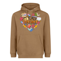 Toasted Coconut teacher heart Heavyweight Hoodie - Artiststas