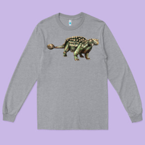 Ankylosaurus T-rex Long Sleeve Tee Designed By Lillyallendesigns