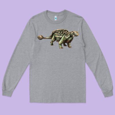 Ankylosaurus T-rex Long Sleeve Tee Designed By Lillyallendesigns