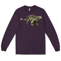 Plum Ankylosaurus T-Rex Long Sleeve Tee - LillyAllenDesigns