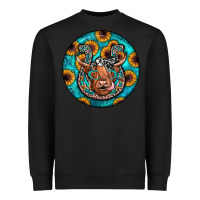 Black horseshoe circle Heavyweight Sweatshirt - JahusDesignShop
