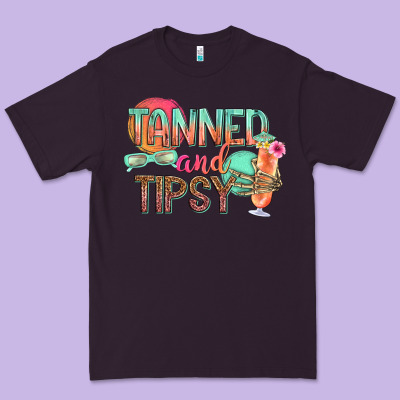 Tanned And Tipsy Premium Tee Designed By Texasbilliewilder