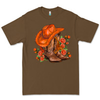 Cacao orange  cowgirl  and roses Premium Tee - AdoDesignShop