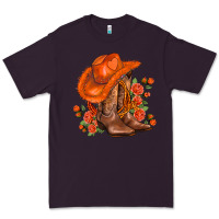 Plum orange  cowgirl  and roses Premium Tee - AdoDesignShop
