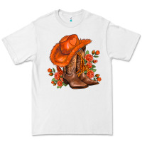 White orange  cowgirl  and roses Premium Tee - AdoDesignShop