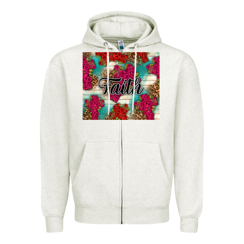 Faith Zipper Hoodie by NancyCooperArtShop | Teevron