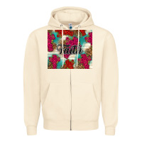 Sandshell faith Zipper Hoodie - NancyCooperArtShop