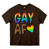 Chocolate Brown gay af Heavy Core Tee - texasbilliewilder