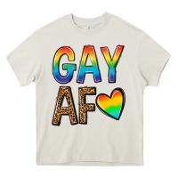 Cream gay af Heavy Core Tee - texasbilliewilder