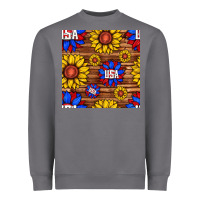 Storm usa sunflower seamless pattern Heavyweight Sweatshirt - BundleAndBundleShop