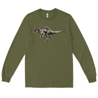 Army Green Spinosaurus Long Sleeve Tee - LillyAllenDesigns